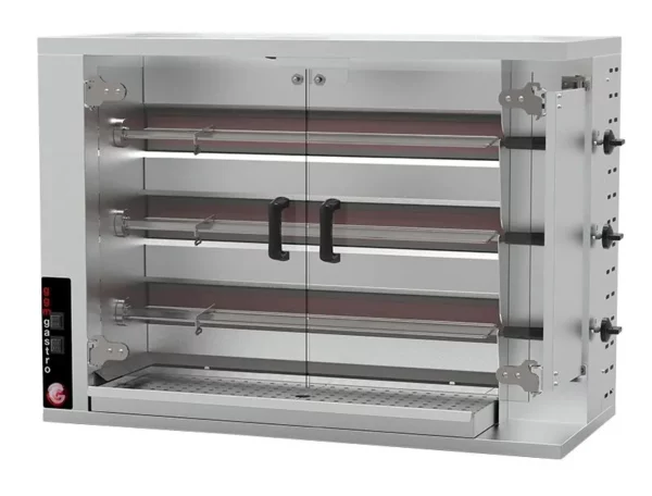 Plynový gril na kuřata PREMIUM se 3 rožněmi pro 15 kuřat - Š1150xH550xV800mm - Image 4