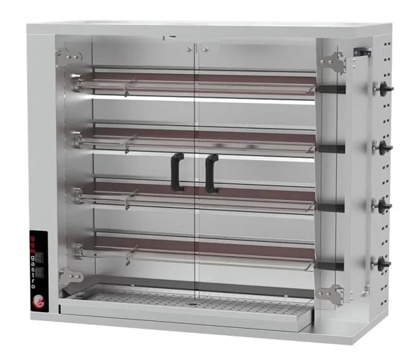 Plynový gril na kuřata PREMIUM se 4 rožněmi pro 20 kuřat - Š1150xH550xV980mm - Image 5