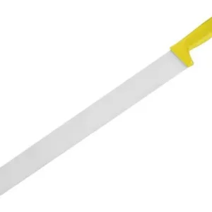 Nůž na kebab se žlutou plastovou rukojetí