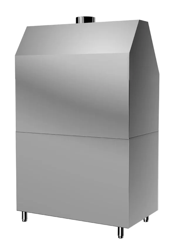 Gril na dřevěné uhlí BERLÍN - 1,36m - nerezový vzhled - Image 4