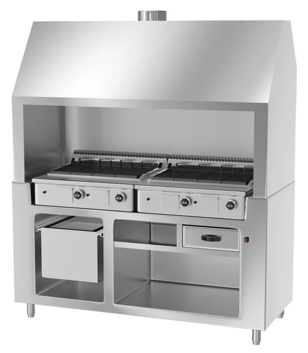 Plynový gril BERLÍN - 1,76m - nerezový vzhled - Image 3