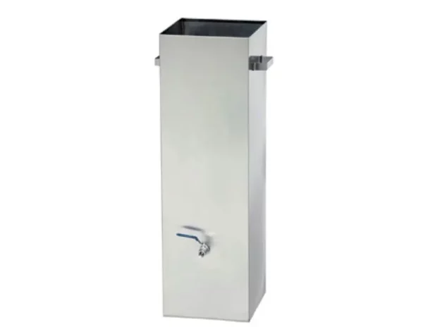 Čistící nádrž na grilovací rožně na kuřata - 300 x 300 x 990 mm