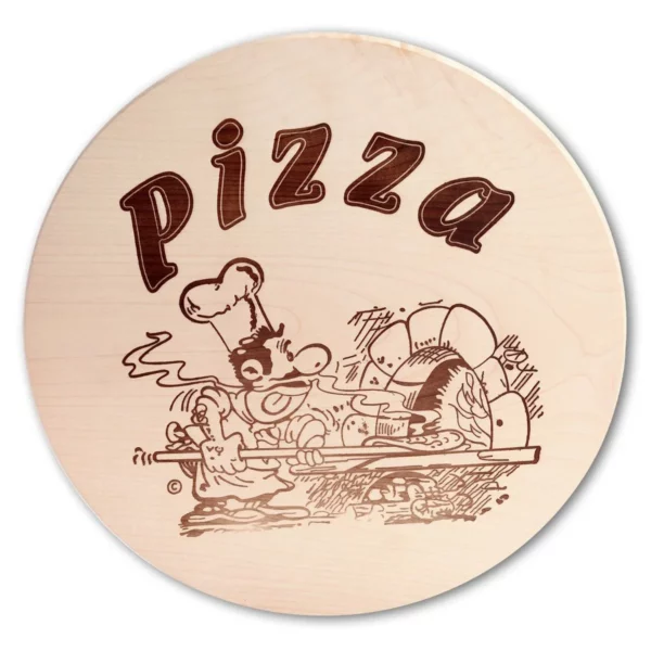 Pizza talíř z javorového dřeva - 30 cm