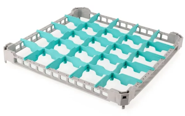 Nástavná hrana pro košík na sklo - 500x500mm - 25 přihrádek