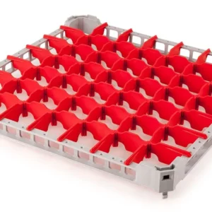 Hrana na připevnění košíku na sklo - 500x500mm - 49 přihrádek