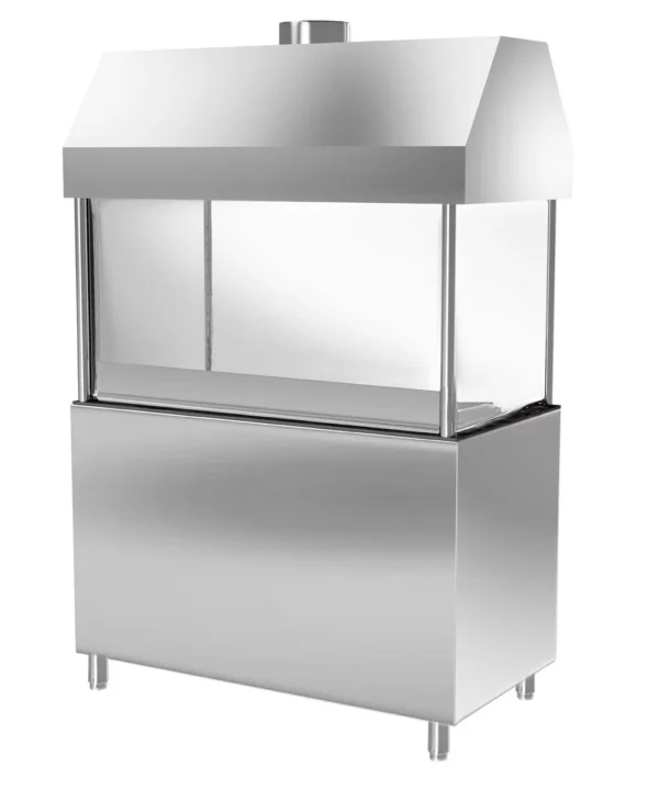 Plynový gril BERLÍN - 1360mm - dřevěné čelo - černá žula pracovní deska - Image 8
