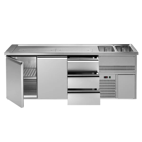 Pivní bar PREMIUM PLUS - 2500x700mm - 2 dvířka a 3 zásuvky - Image 4