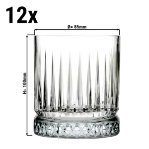 (12 kusů) Univerzální nápojové sklo - ELYSIA - 355 ml - průhledné