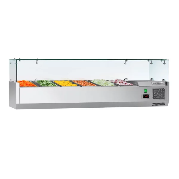 Chladící vitrína ECO - 1,4 x 0,4 m - pro 6x 1/3 GN-nádobu