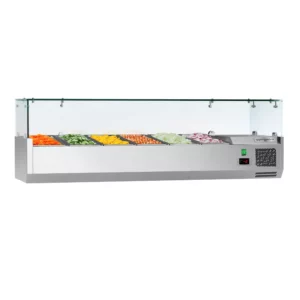 Chladící vitrína ECO - 1,5 x 0,4 m - pro 6x 1/3 GN-nádobu