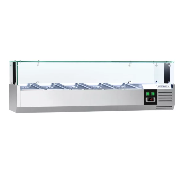 Chladící vitrína PREMIUM s LED světlem - 1200x335mm - 5x GN 1/4 - Image 2