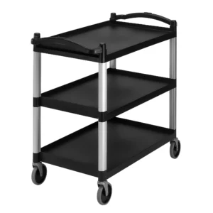 CAMBRO | Servírovací vozík / přepravní vozík KD - 3 police - černý