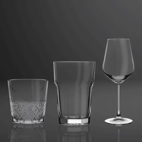(12 kusů) sklenice na long drink - CASABLANCA - 415 ml - antimikrobiální povlak - Image 3