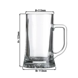 (12 ks) hrnek na pivo - PIVO SPECIÁLY - 285 ml - průhledný