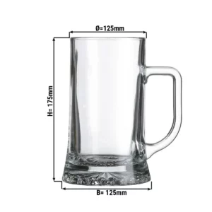 (12 kusů) hrnek na pivo - PIVO SPECIÁLY - 520 ml - průhledný