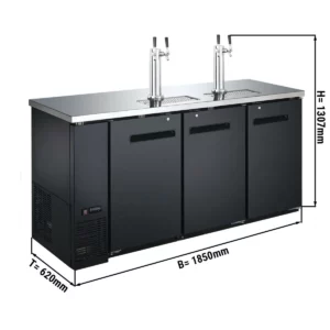 Chladič na pivo s kohoutkem - 3x50 litrové sudy - 1850x620mm
