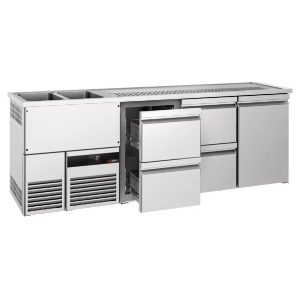Pivní bar PREMIUM - 2500x700mm - 1 dvířka a 4 zásuvky - Image 3