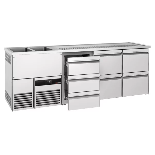 Pivní bar PREMIUM - 2500x700mm - 7 zásuvek - Image 3