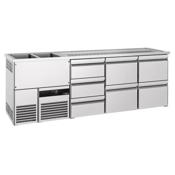 Pivní bar PREMIUM - 2500x700mm - 7 zásuvek - Image 4