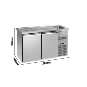 Pivní bar PREMIUM PLUS - 1550x700mm - se 2 dvířky