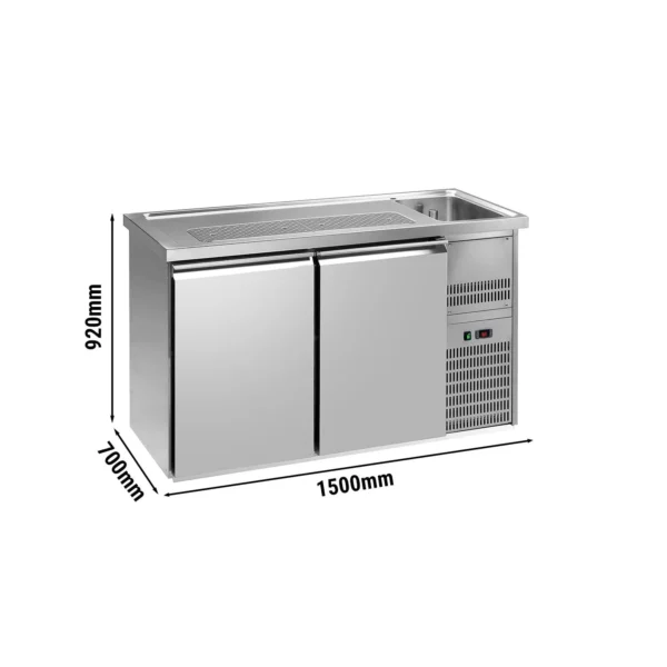 Pivní bar PREMIUM PLUS - 1550x700mm - se 2 dvířky