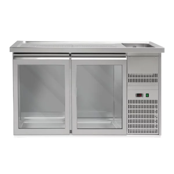 Pivní bar PREMIUM PLUS - 1550x700mm - 2 skleněná dvířka - Image 10