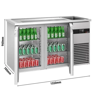 Pivní bar PREMIUM - 1550x700mm - 2 dvířka