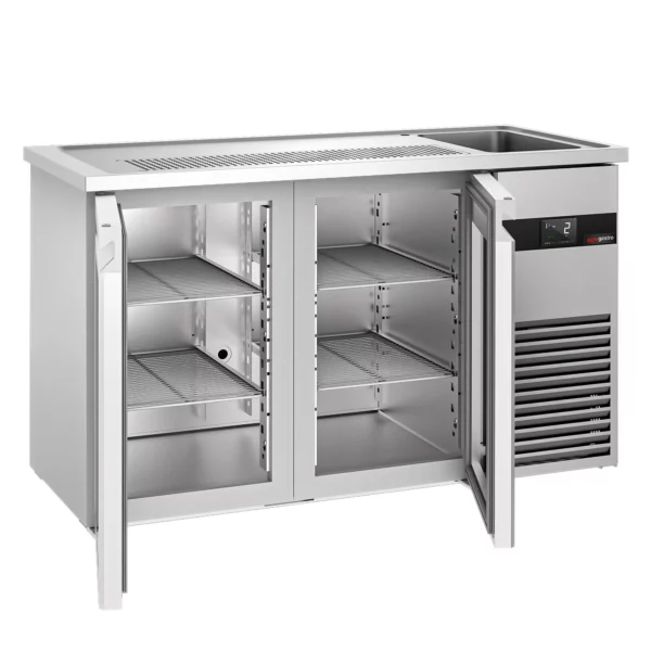 Pivní bar PREMIUM - 1550x700mm - 2 skleněná dvířka - Image 6