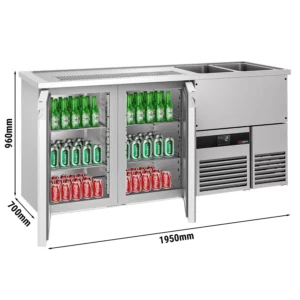 Pivní bar PREMIUM - 1950x700mm - 2 dvířka