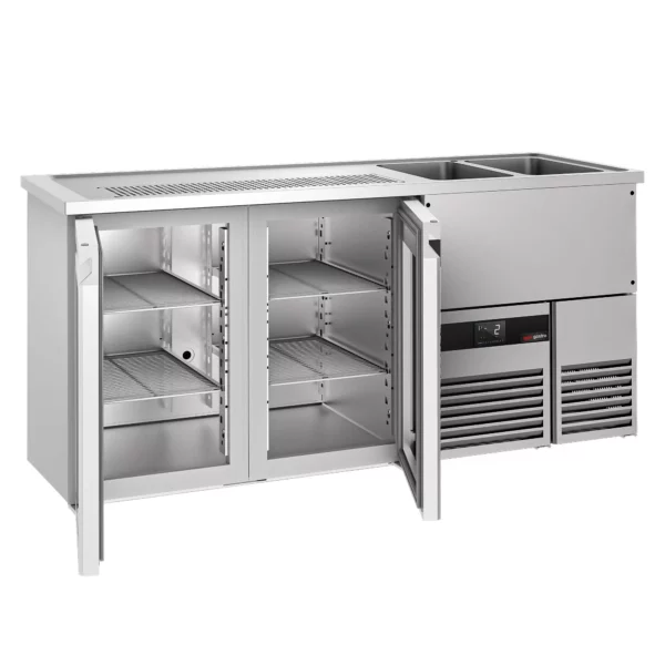 Pivní bar PREMIUM - 1950x700mm - 2 skleněná dvířka - Image 4