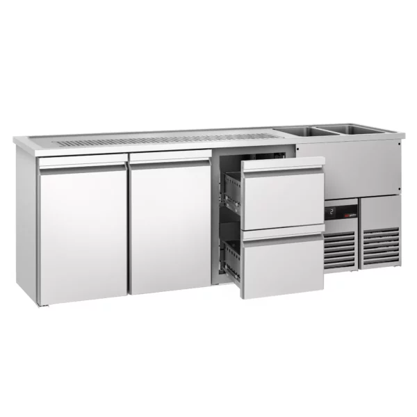 Pivní bar PREMIUM - 2500x700mm - 2 dvířka a 2 zásuvky - Image 3