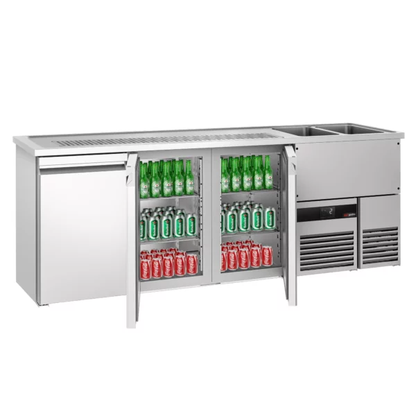 Pivní bar PREMIUM - 2500x700mm - 3 dvířka - Image 4