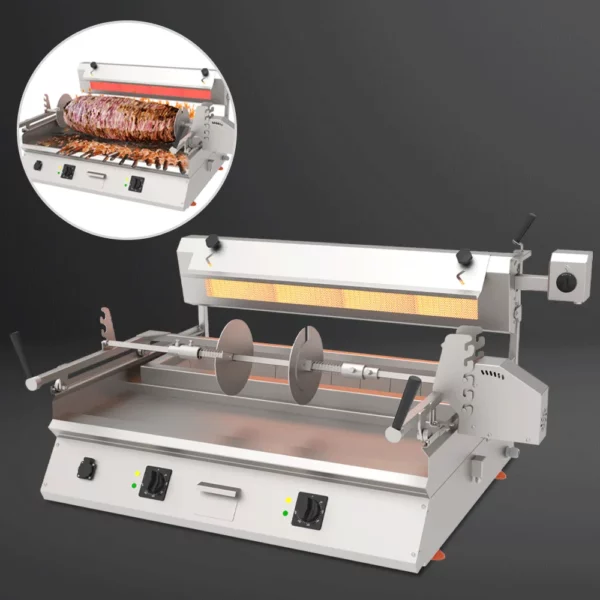 Cag kebab stroj - 9,8kW - horizontální - stolní zařízení - Image 2
