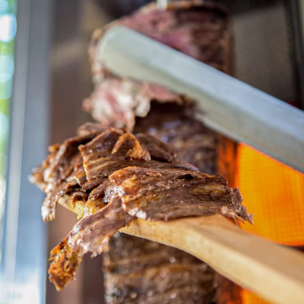 Nůž na kebab se žlutou plastovou rukojetí - Image 2