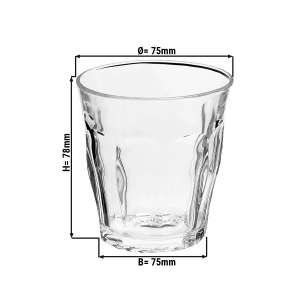 (6 kusů) Duralex univerzální nápojové sklo - PICARDIE - 160 ml - transparentní - Image 3