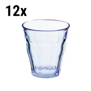 (12 kusů) Duralex univerzální nápojové sklo - PICARDIE - 220 ml - modro-transparentní