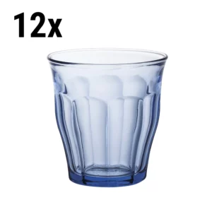 (12 kusů) Duralex univerzální nápojové sklo - PICARDIE - 250 ml - modro-transparentní