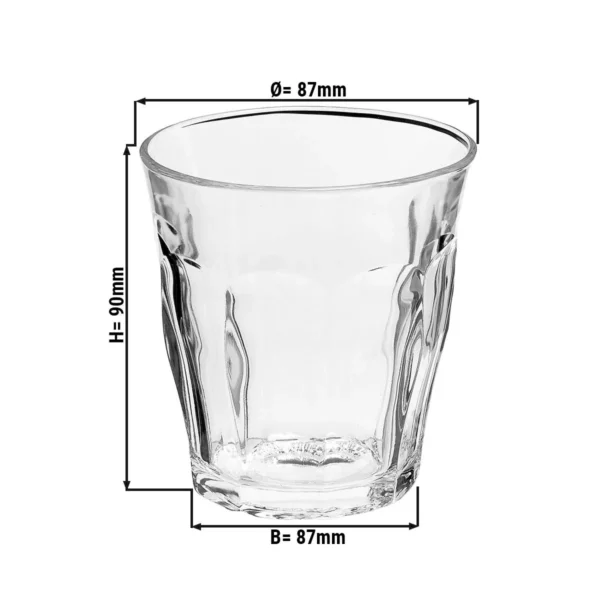 (6 kusů) Duralex univerzální nápojové sklo - PICARDIE - 250 ml - transparentní - Image 3
