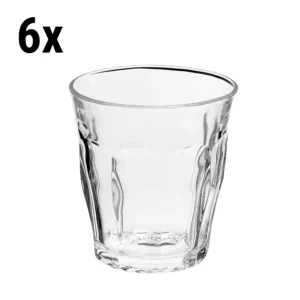 (6 kusů) Duralex univerzální nápojové sklo - PICARDIE - 250 ml - transparentní