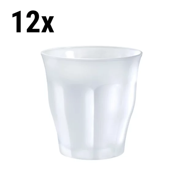 (12 kusů) Duralex univerzální nápojové sklo - PICARDIE - 250 ml - bílé