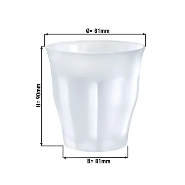 (12 kusů) Duralex univerzální nápojové sklo - PICARDIE - 250 ml - bílé - Image 2