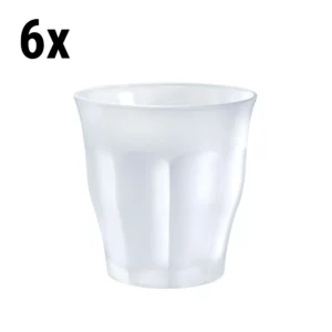 (6 kusů) Duralex univerzální nápojové sklo - PICARDIE - 250 ml - bílé