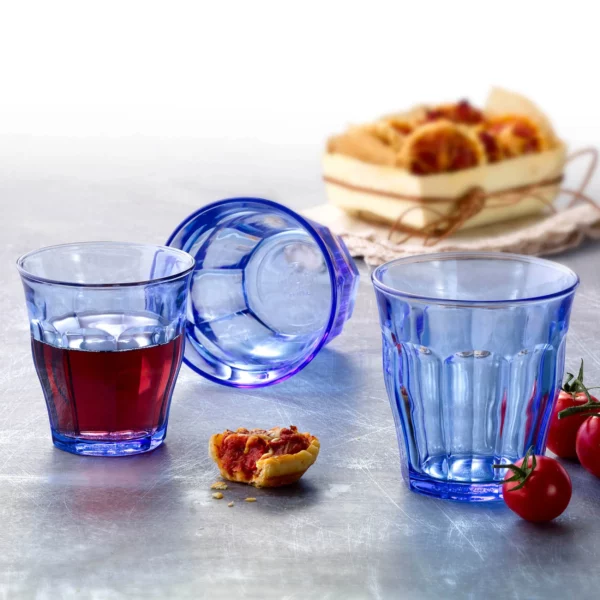 (12 kusů) Duralex univerzální nápojové sklo - PICARDIE - 310 ml - modro-transparentní - Image 3