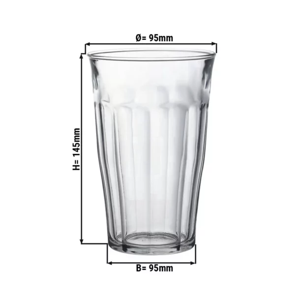 (6 kusů) Duralex univerzální nápojové sklo - PICARDIE - 500 ml - transparentní - Image 3