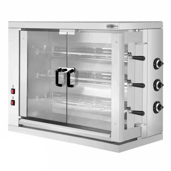 Elektrický gril na kuřata ECO - 9kW - se 3 špízy na 18 kuřat - Image 5