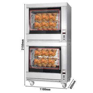 Elektrický gril na kuřata / se 14 rožněmi pro 84 kuřat