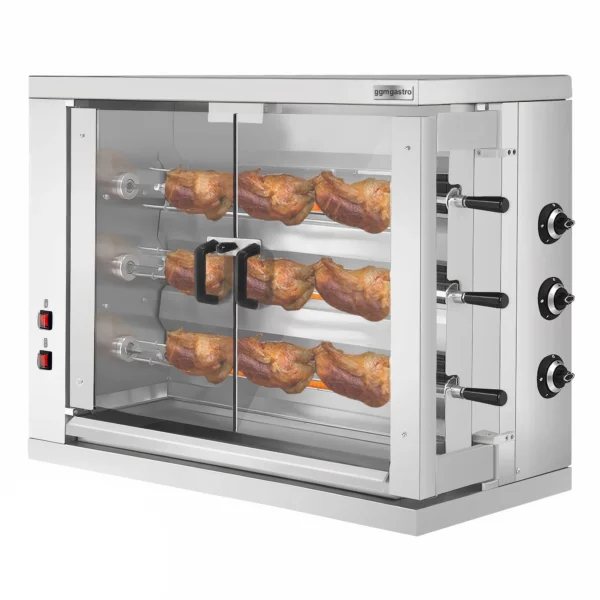 Plynový gril na kuřata ECO - 19,3 kW - se 3 špízy pro 18 kuřat - Image 3