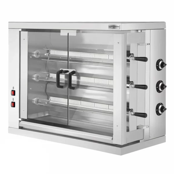 Plynový gril na kuřata ECO - 19,3 kW - se 3 špízy pro 18 kuřat - Image 2