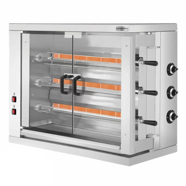 Plynový gril na kuřata ECO - 19,3 kW - se 3 špízy pro 18 kuřat - Image 4