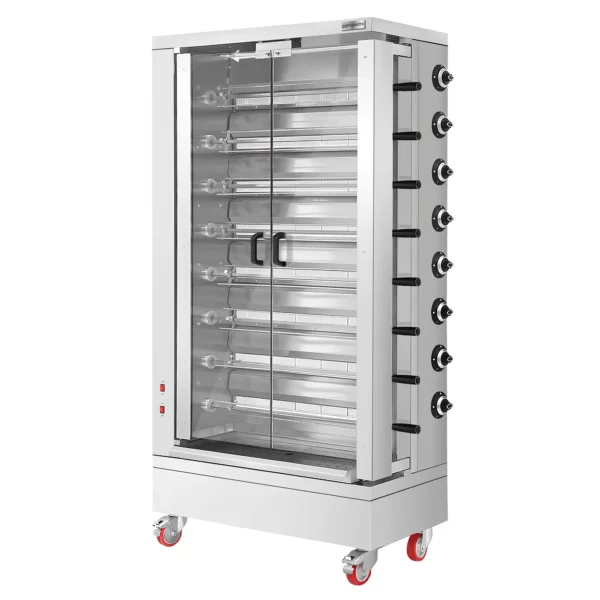Plynový gril na kuřata ECO - 51,73 kW - s 8 špízy pro 48 kuřat - Image 4